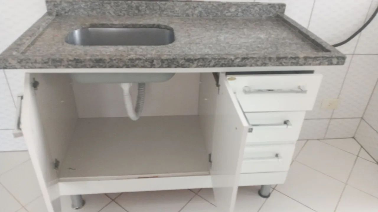 Cuba de cozinha em granito com armário - Foto 2