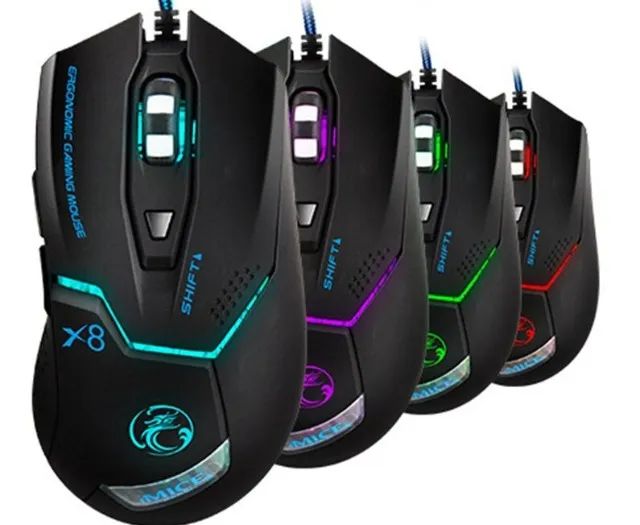 Mouse Gamer iMice X8 Gaming 3.600DPI - WZetta