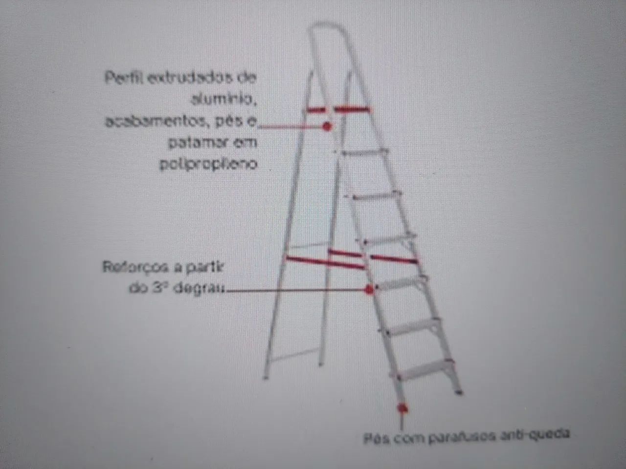 Escada de Alumínio 7 Degraus - Botafogo - Foto 5