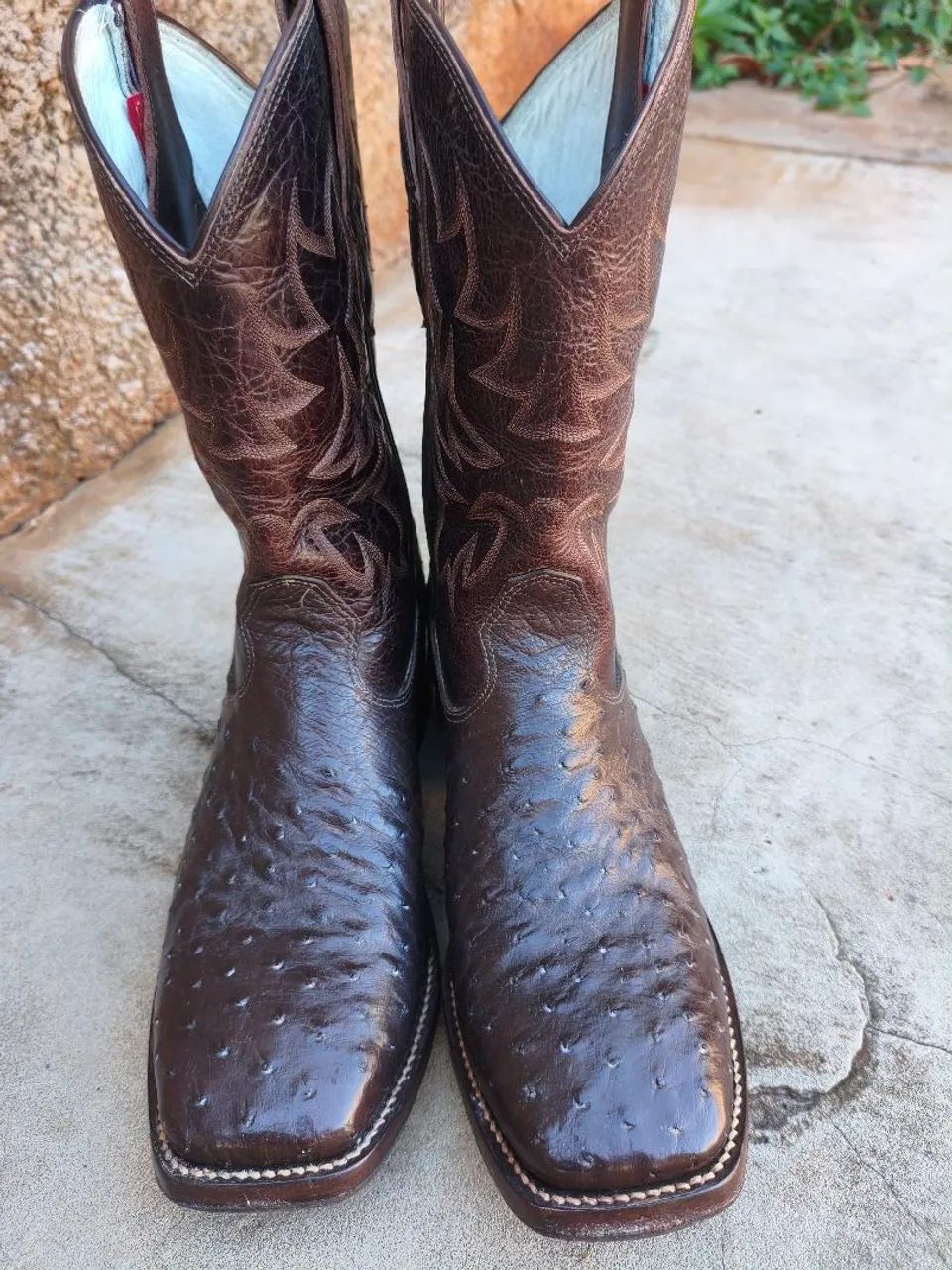 Bota Goyazes, couro de avestruz, 1300,00, 42 - Foto 2