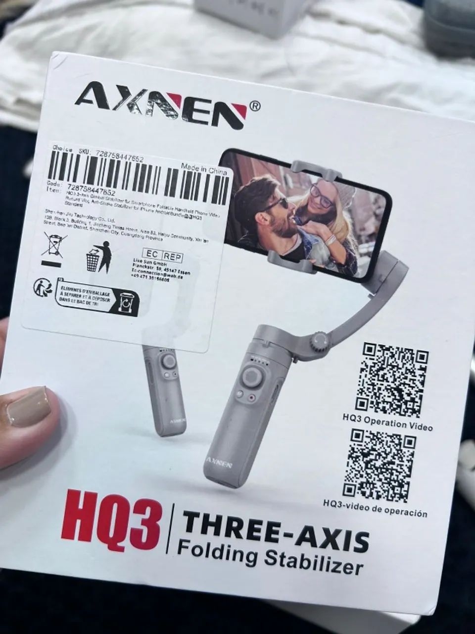 Estabilizador Gimbal Celular 3 Eixos Axnen Hq3 - Foto 2