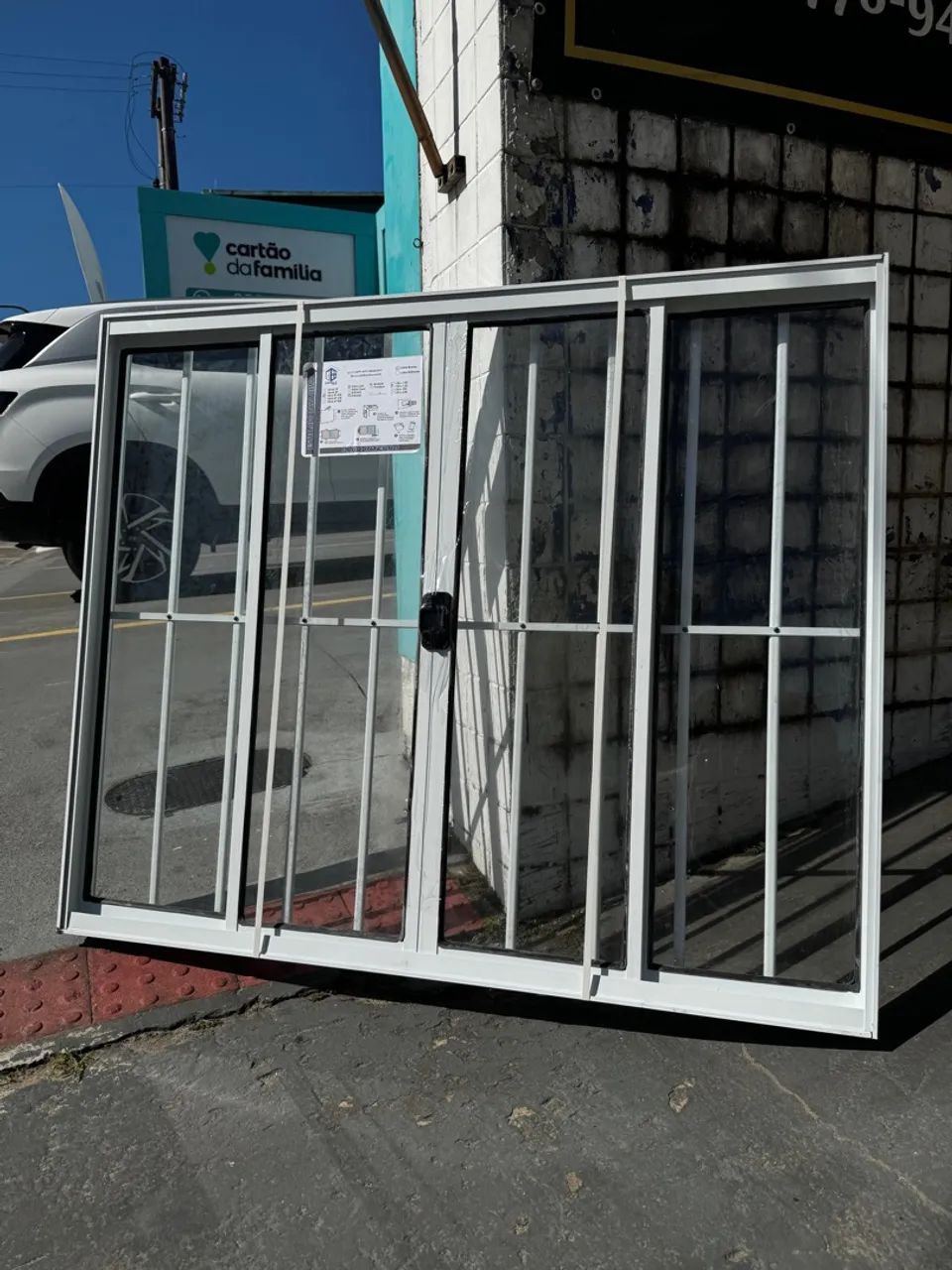 Janela de Alumínio branca com Grade 1.00x1.20 - Promoção da Semana! - Foto 3