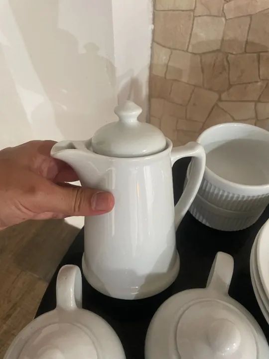 Kit Louças porcelana branca e diversos... - Foto 5