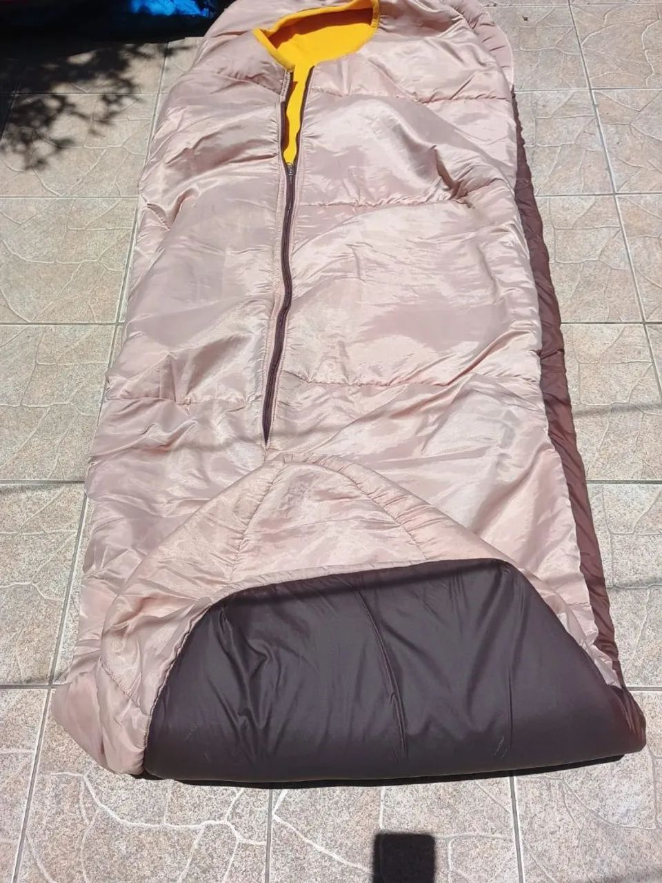 Saco de dormir mais colchão inflável  - Foto 4