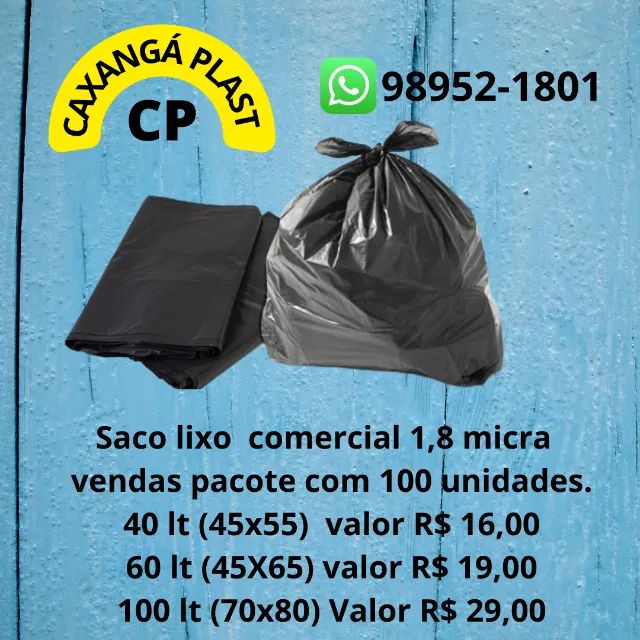 Saco de lixo reforçado e comercial  - Foto 2