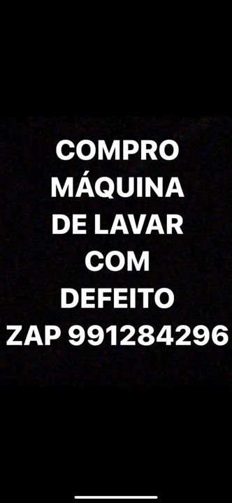 Compra se máquina/ lavadora com defeito 