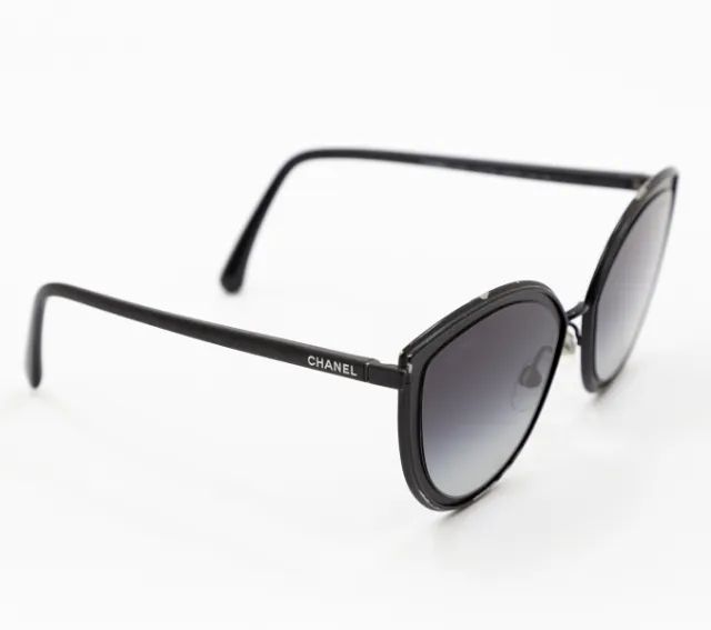 Óculos De Sol Chanel Cat Eye 4222 Preto - Foto 3