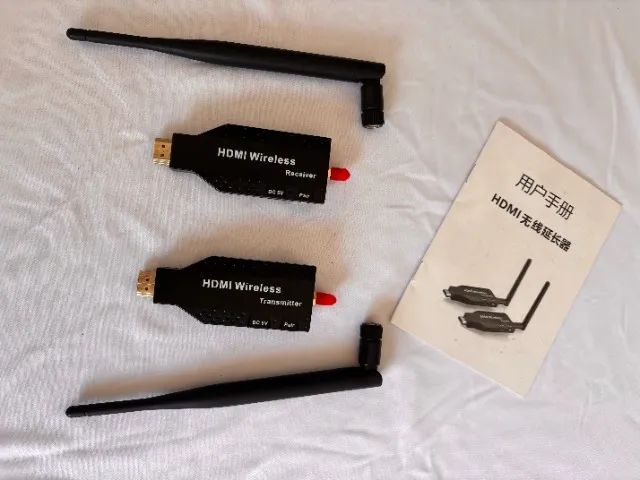 transmissor de video hdmi wireless s/ fio full hd - Foto 2