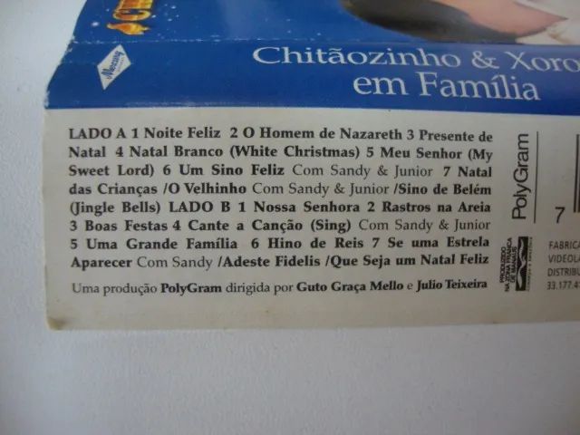 Fita K-7 Chitãozinho & Xororó - Em Família . - Foto 2