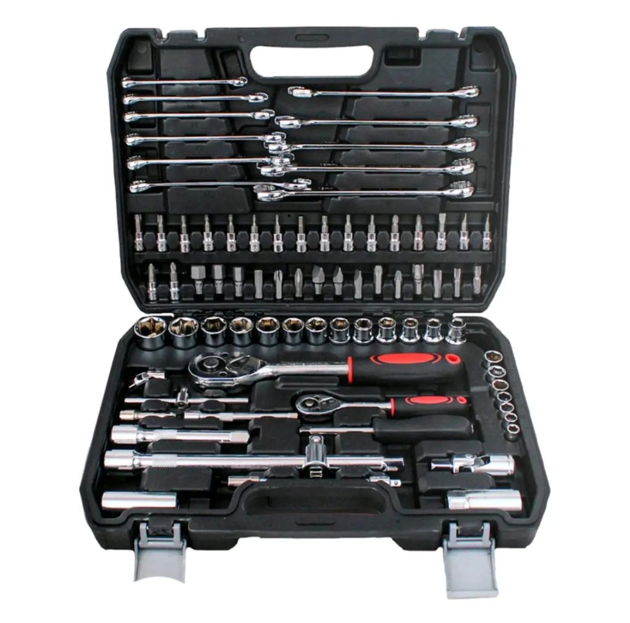Kit Ferramenta Jogo Soquete Chave Combinada Catraca 78 Peças