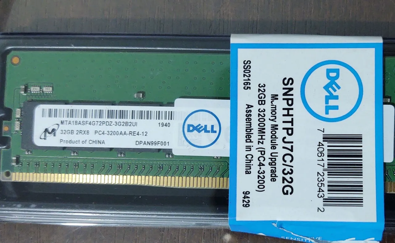 DDR4 2666 32GB メモリー Memoria Dell 32gb Ddr4 2666mhz Rdimm ECC Registrada para Servidor
