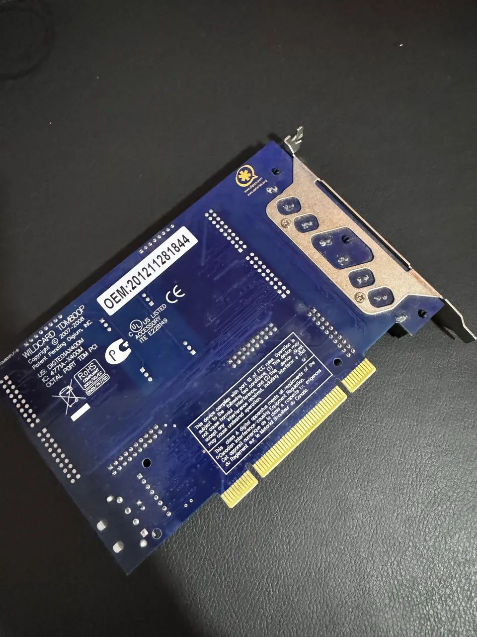 Placa Asterisk Tdm800p 8 Fxo Asterisk - Foto 2