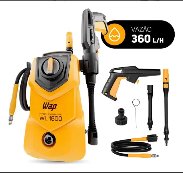 Lavadora de Alta Pressão Compacta WAP WL 1800 1400W 1500PSI 360L/h 127V