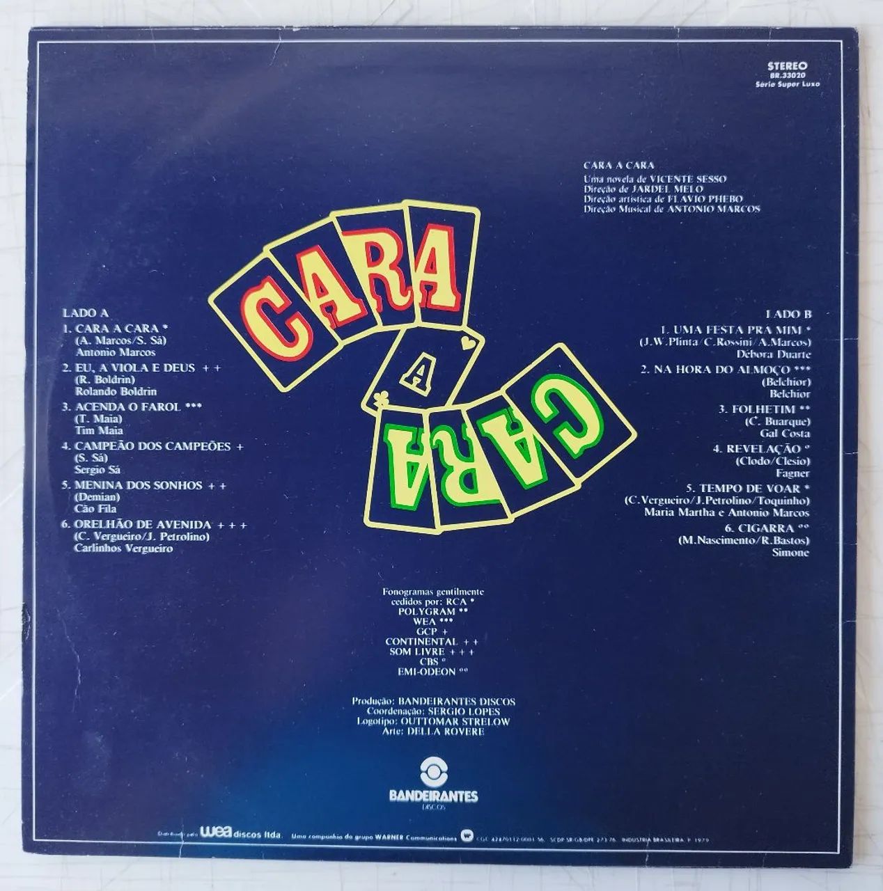 LP Cara a Cara trilha Nacional de Novela. - Foto 2