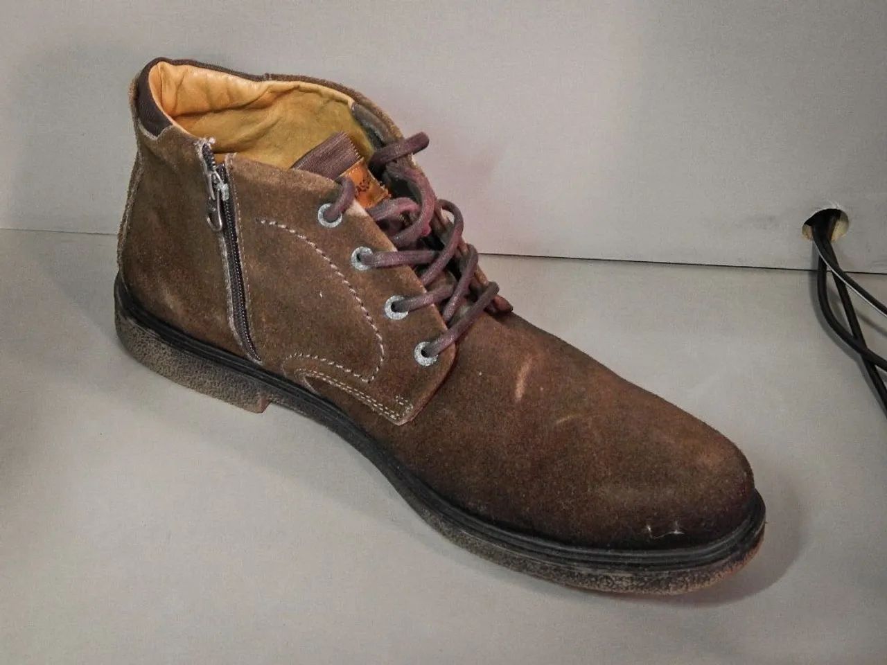 Bota Coturno de Couro Marrom - Fascar - Foto 4