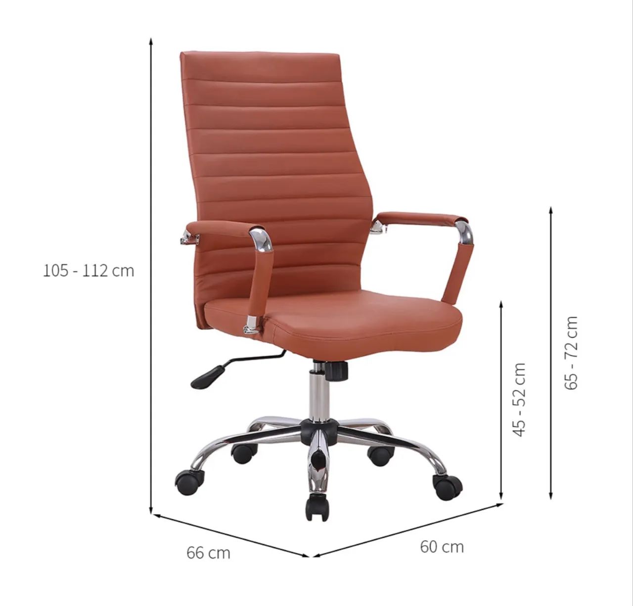 Cadeira Escritorio Terracota  - Foto 2