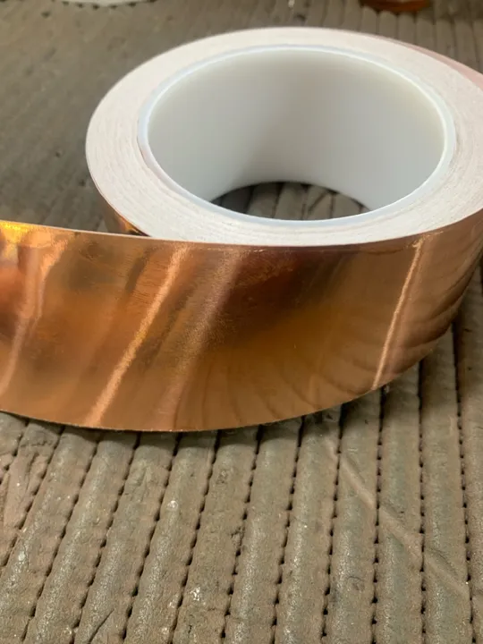Fita adesiva de cobre para instrumentos musicais