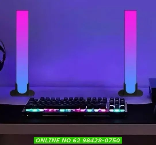 Luminaria Led Rgb Barra De Luz Inteligente Controle 15 Modos top para estudios - Foto 5