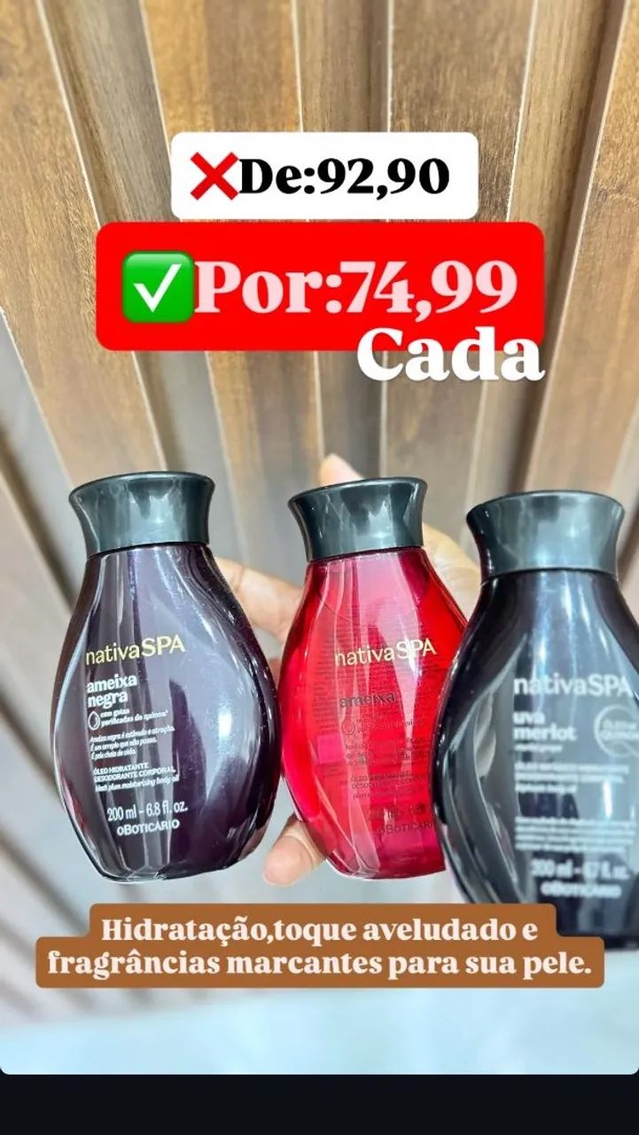 Óleos Nativaspa em promoção 