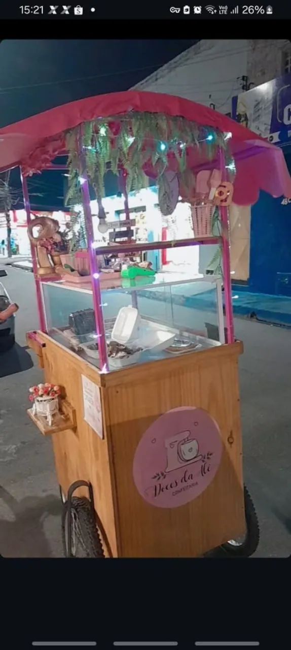 Carrinho de doces e Bolo personalizado - Foto 2