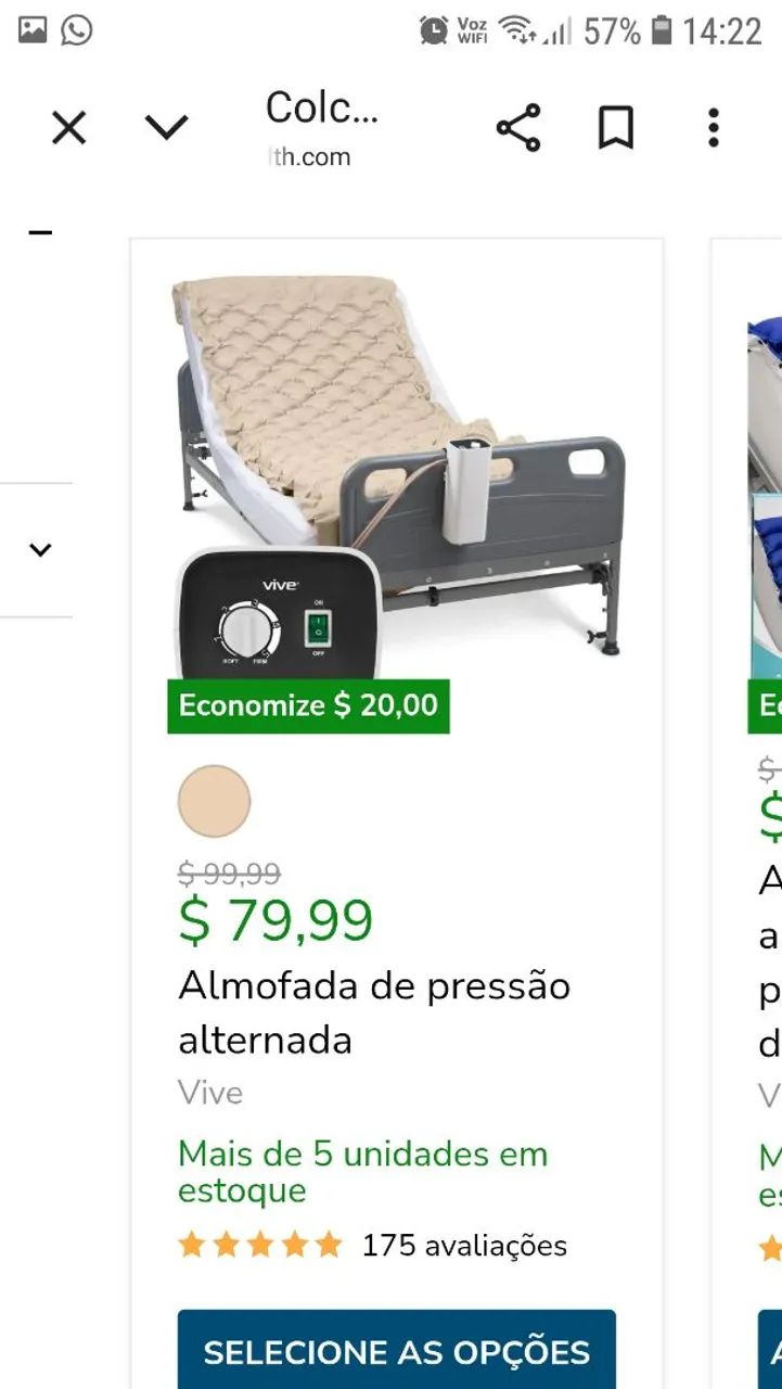 Colchão Pressão Alternada/Pneumático/Úlceras/Acamados - Foto 3