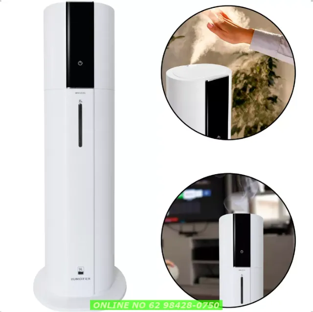 Umidificador De Ar Frio Ultrassônico Touch 9 Litros Bivolt Cor Branco 127/220v