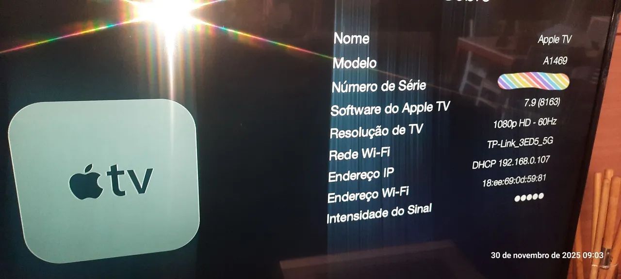 Aparelho Apple tv a1469 com nota - Foto 2