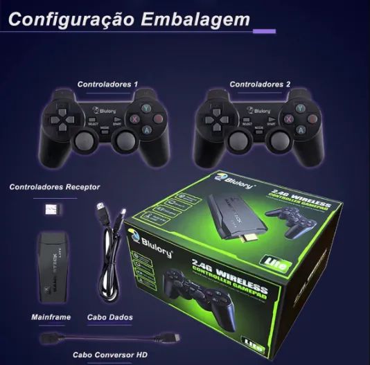 Game Stick - Video game com 2 controles sem fio - Foto 3