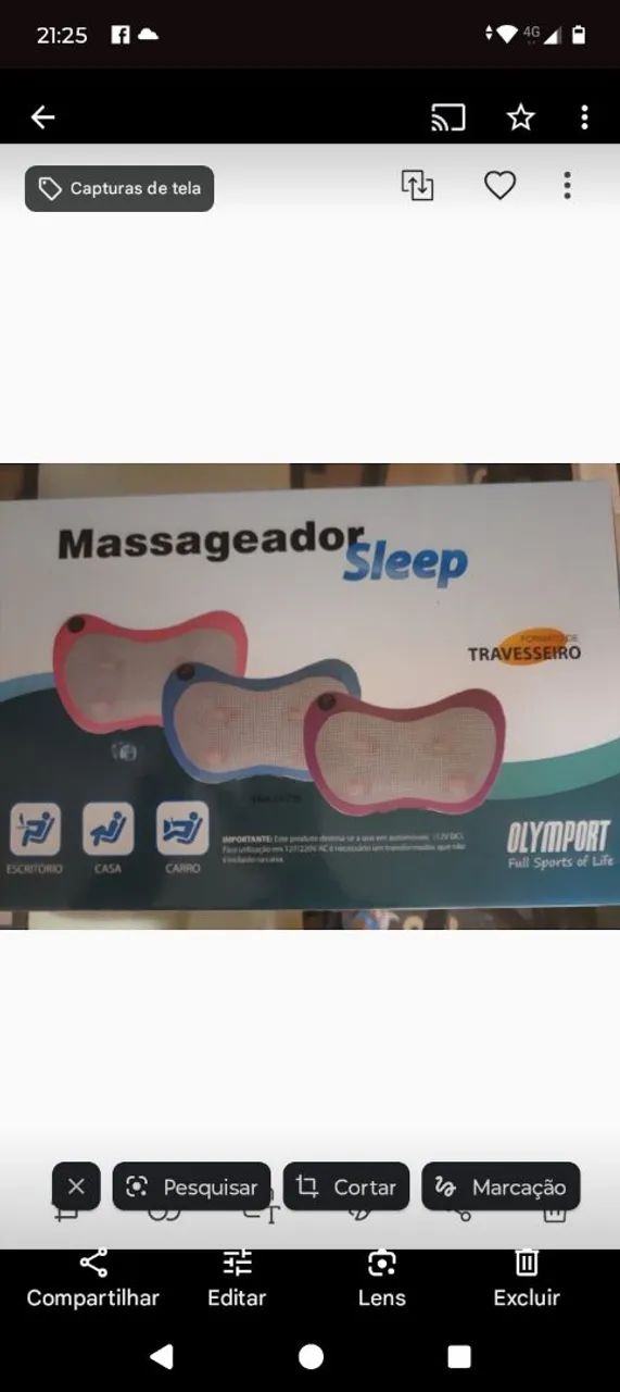 Aparelho para dor no corpo Sleep Travesseiro - Olympot