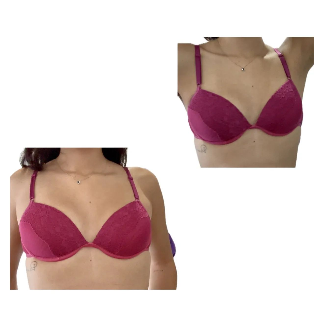 sutiã rosa novo