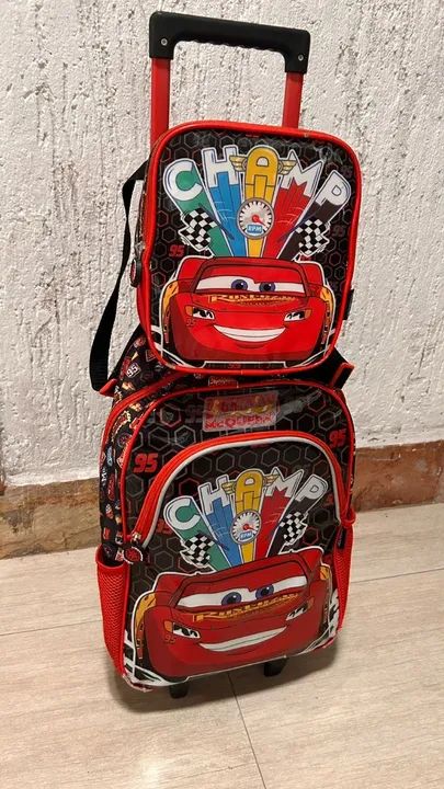 Mochila + lancheira Relâmpago McQueen  - Foto 5