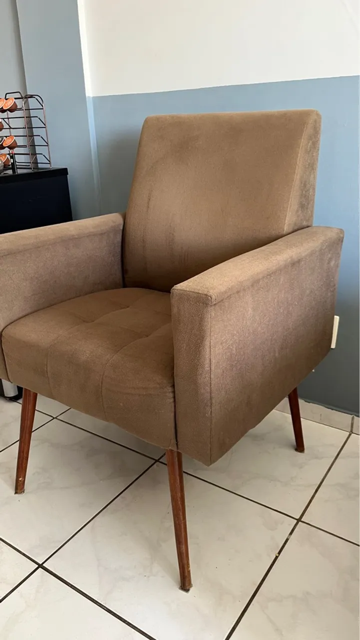 Poltrona Confortável de 1 Lugar - Marrom