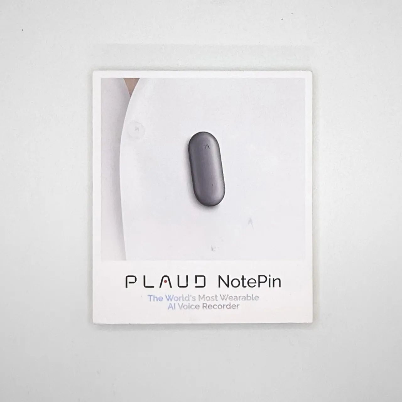 Plaud Note Pin Gravador De Voz Com Chatgpt 64gb Cinza Escuro Cinza