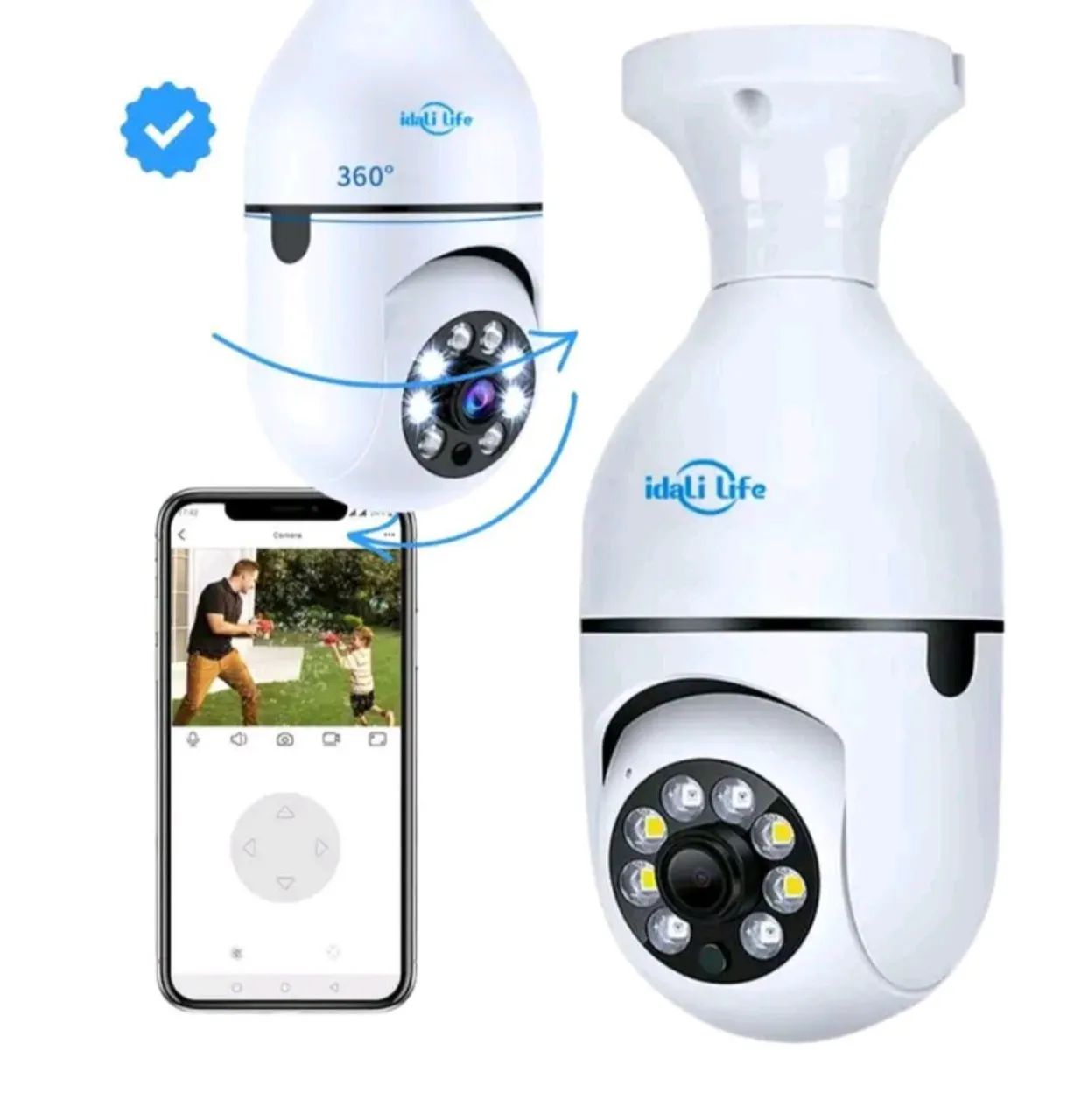 Câmera de Segurança Wi-Fi 360° - Monitoramento Remoto