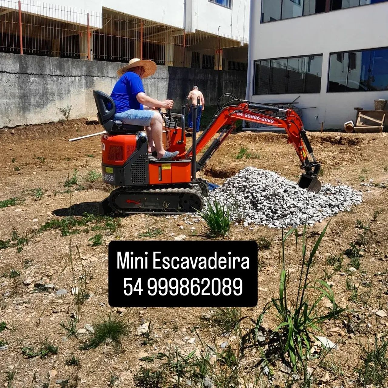  Mini escavadeira hidráulica terraplanagem - Foto 5