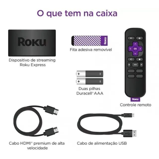 Roku Express Full Hd Streaming Player - NOVO - Foto 2