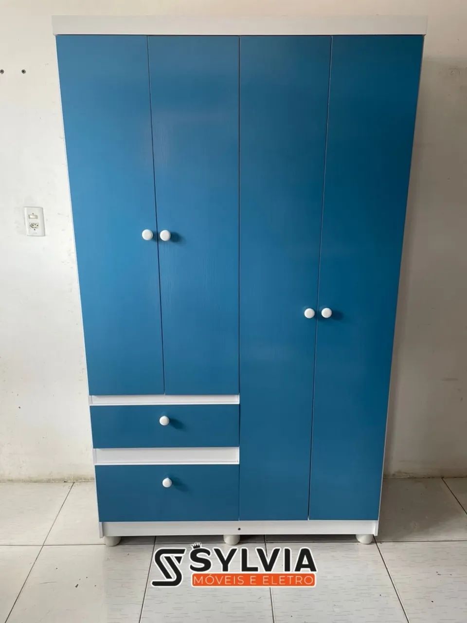 ROUPEIRO 4 PORTAS E 2 GAVETAS MDF DE PROMOÇÃO 
