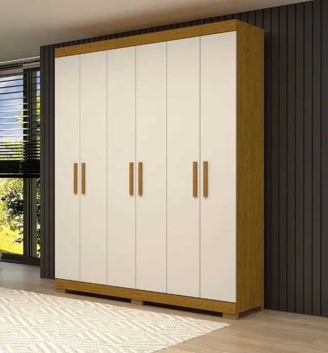 Guarda Roupa em MDF 6 Portas Lana, (Novo) - Foto 4
