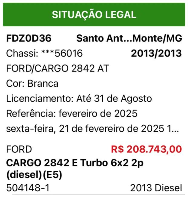 Caminhão Ford Cargo 2842 6x2 - Foto 5