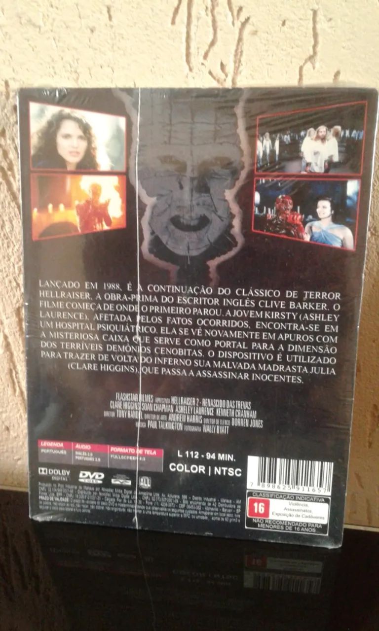 Hellraiser 2 Filme dvd Original Novo Lacrado - Foto 2