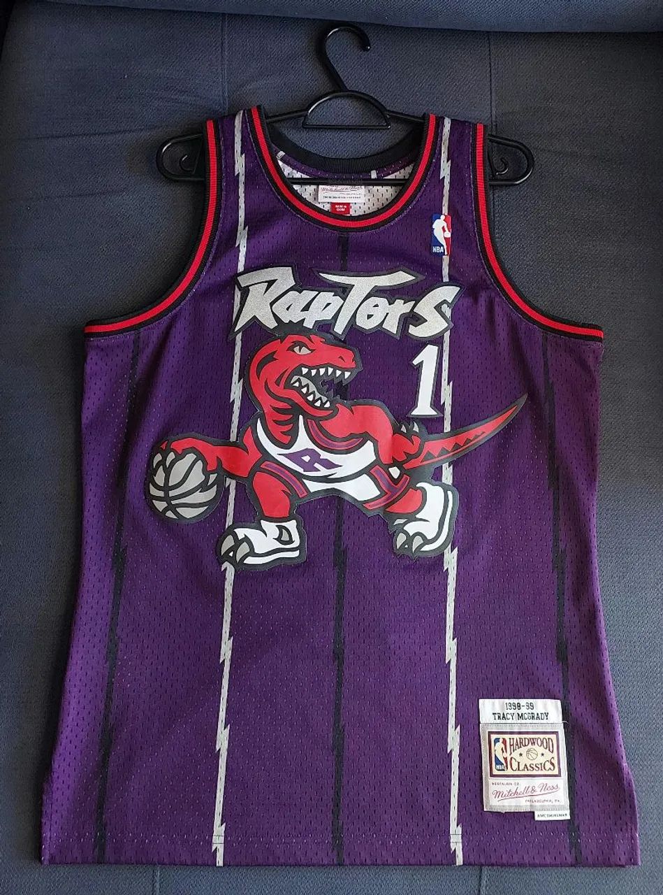 Camisa de basquete Mitchell & Ness Swingman NBA Toronto Raptors Tracy McGrady 98