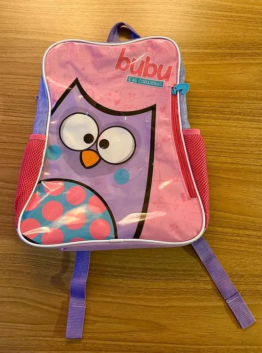 Mochila infantil Bubu e as corujinhas tamanho G  - Foto 2