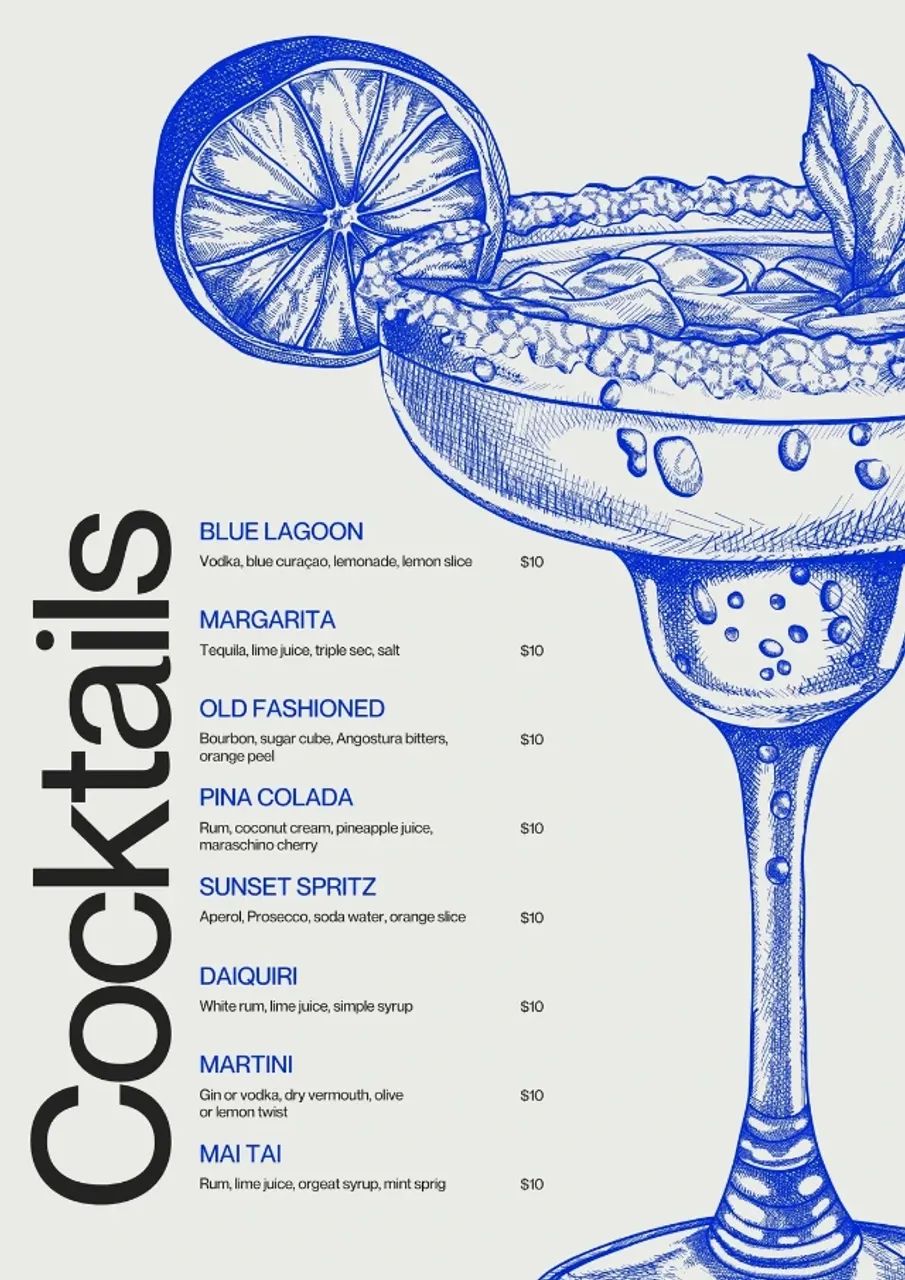 Cardápio de Drinks Profissional - Criação para seu restaurante