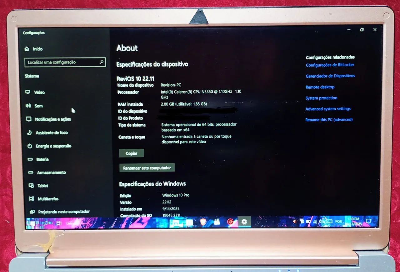 Notebook Qbex K131 Intel Celeron N3350 13" 2GB SSD 32 GB - Foto 5