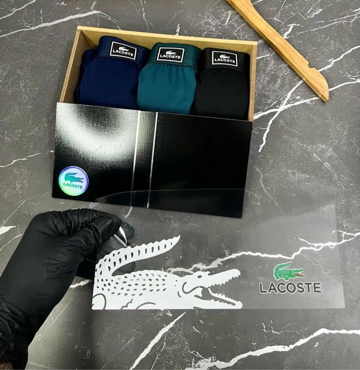 Cuecas Lacoste - 3 peças - Novo