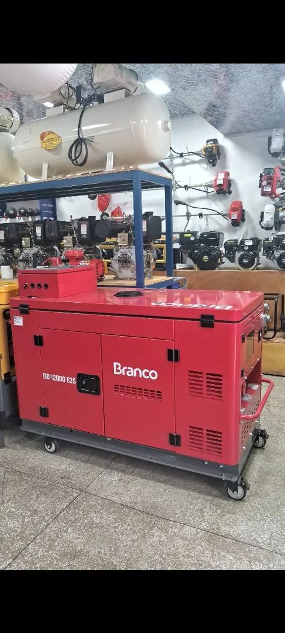 GERADOR  A DIESEL BV 127/220V 12,5KVA BD12000E3S BRANCO - Foto 2