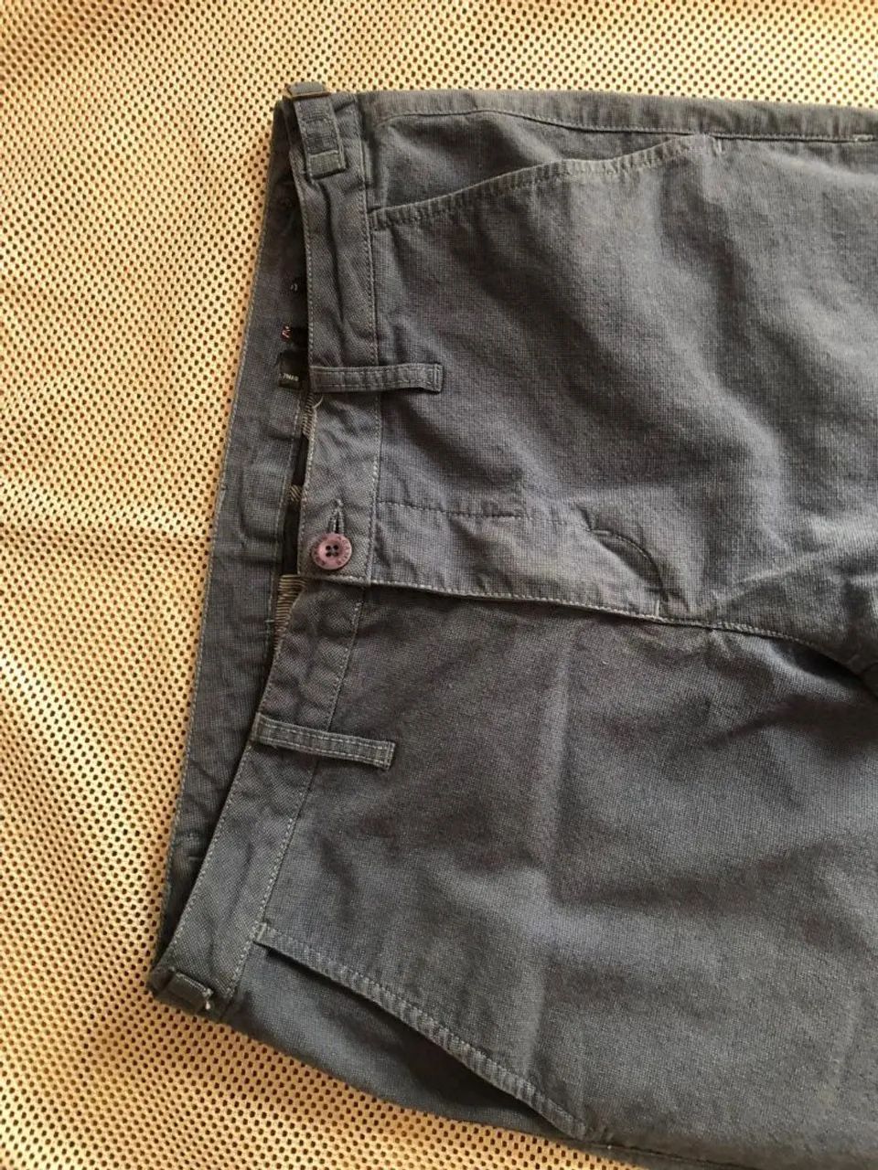 Calça alfaiataria aramis 40 azul  com elastano top - Foto 5