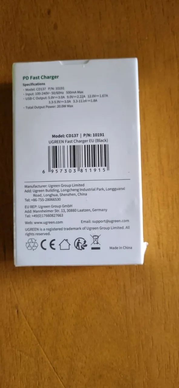ugreen pd fast charger black  - Foto 2