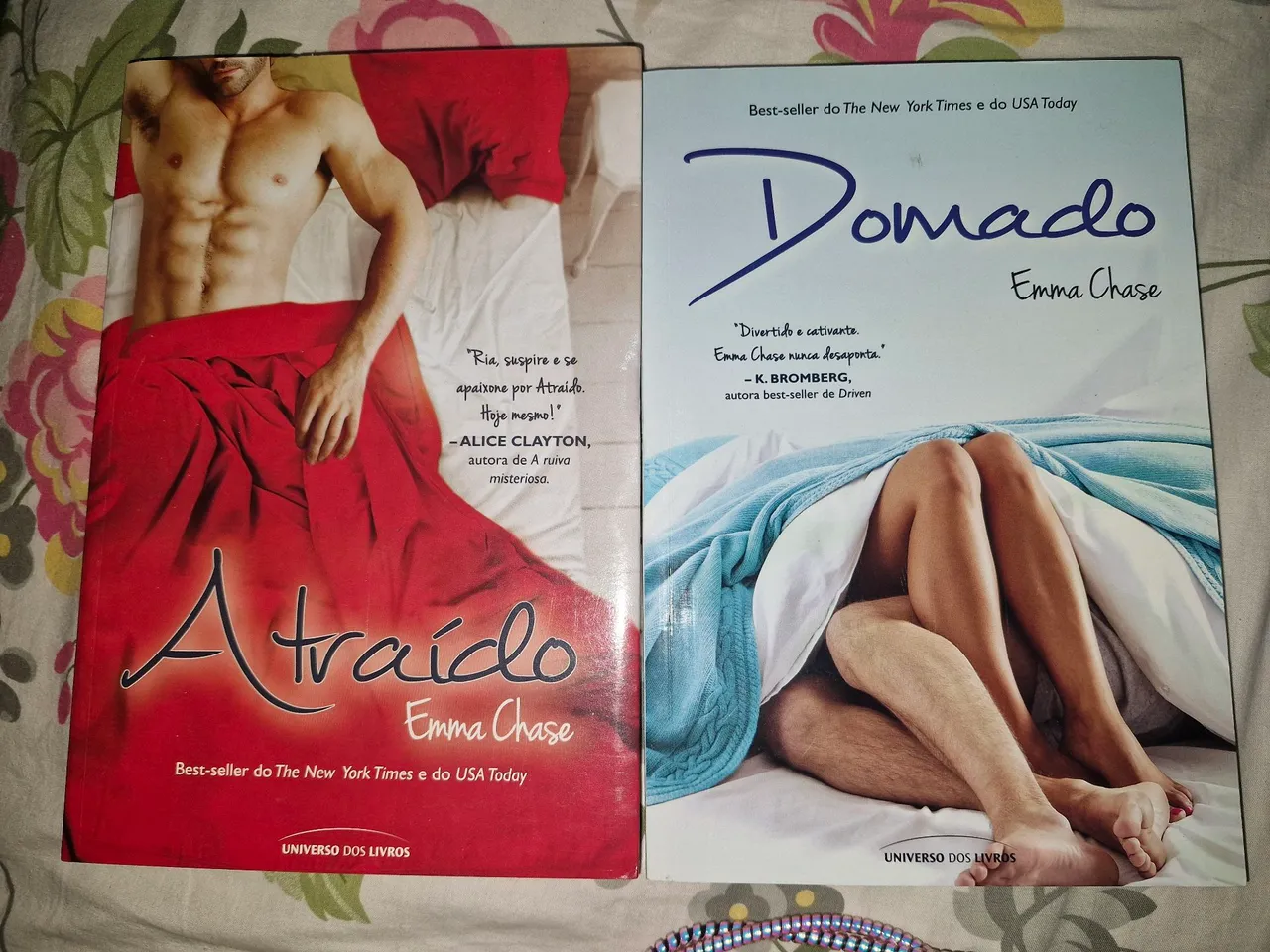 Livros 'Atraído' e 'Domado' - Emma Chase