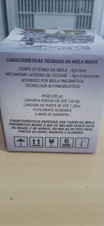 Mola pneumática para porta de vidro - Foto 5